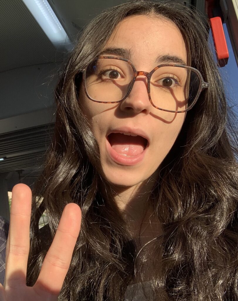 Selfie de la créatrice du blog, Amel